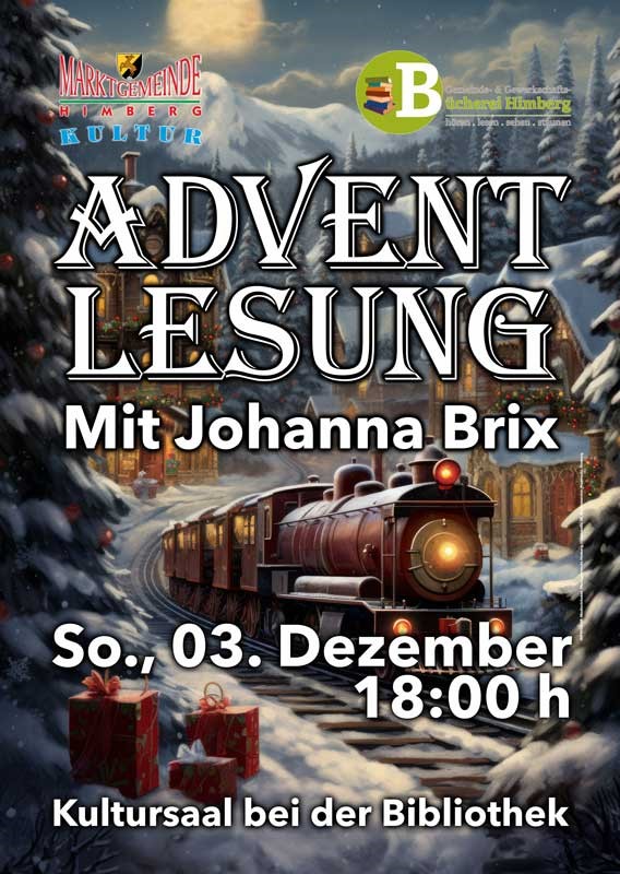 Plakat zur Veranstaltung mit J. Brix