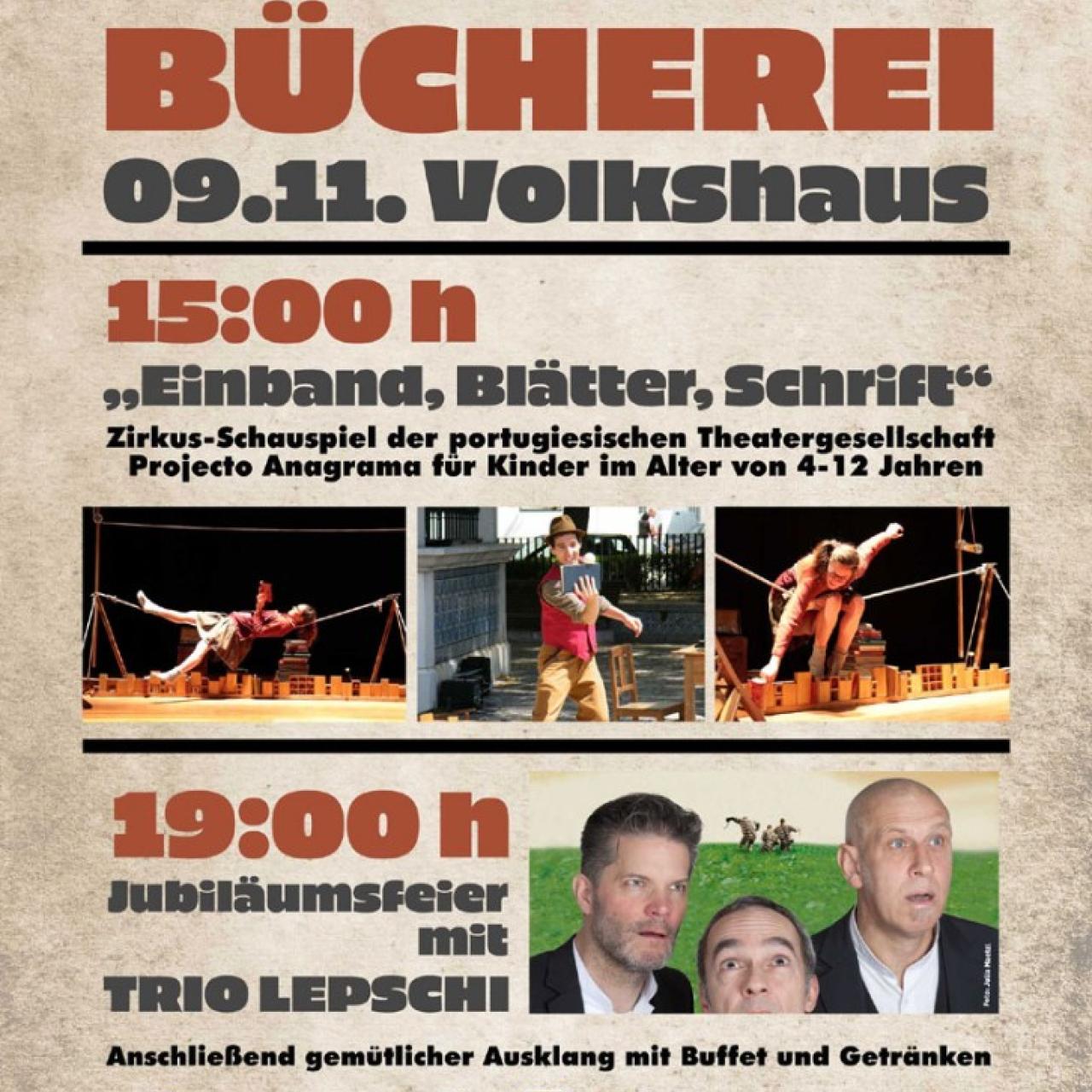 Plakat: 40 Jahre Bücherei Himberg
